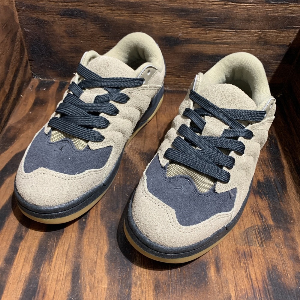 Jordan Session GS Khaki Anthracite Gum Brown Boys 6Y Women`s 7.5 IB5679-200 - Picture 2 of 8